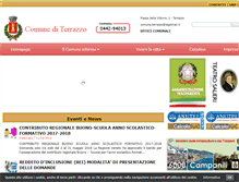 Tablet Screenshot of comune.terrazzo.vr.it